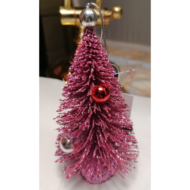 ALBERO DI NATALE METALLO GLITTER