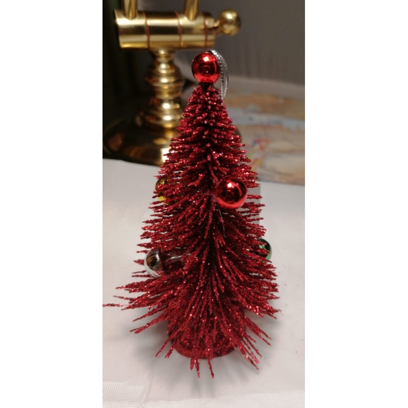 ALBERO DI NATALE METALLO GLITTER