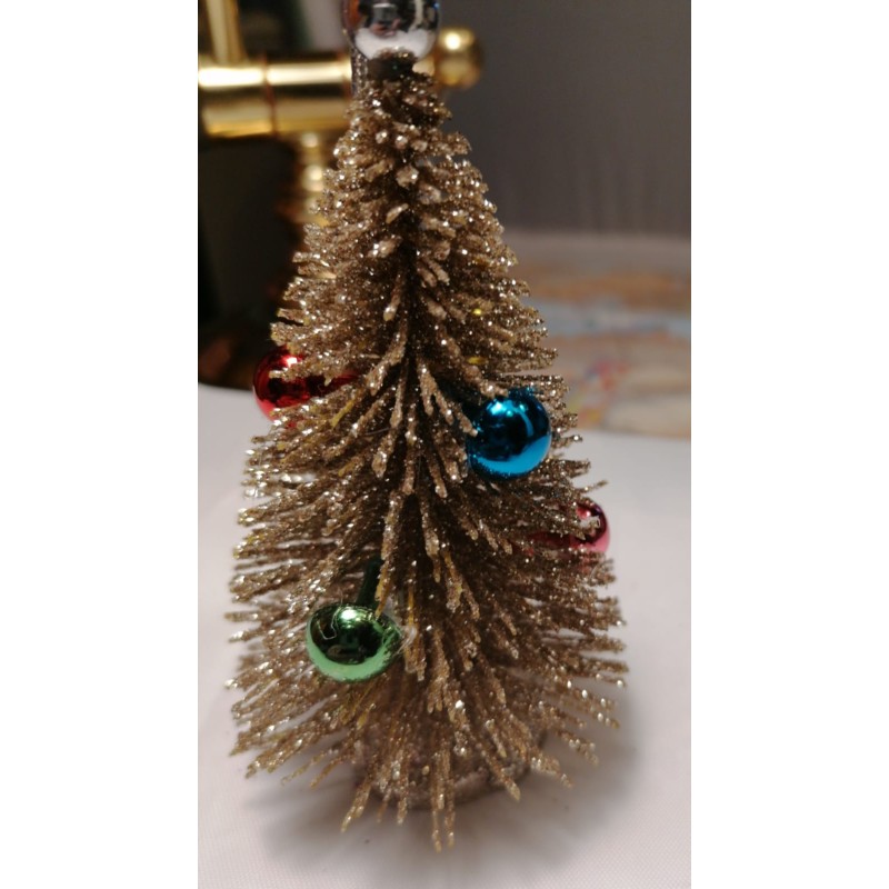 ALBERO DI NATALE METALLO GLITTER