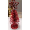 ALBERO DI NATALE METALLO GLITTER ROSSO