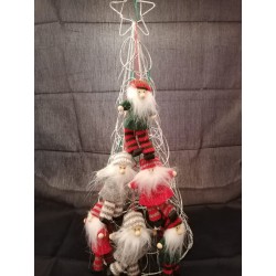 ALBERO DI NATALE METALLO GLITTER