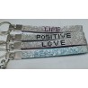 PORTACHIAVI CON STRASS POSITIVE