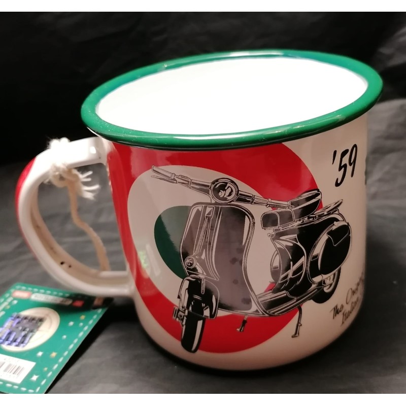 VESPA TAZZA IN METALLO SMALTATO