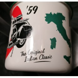 VESPA TAZZA IN METALLO SMALTATO