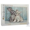 PUZZLE CONIGLIO E GATTO 500PZ