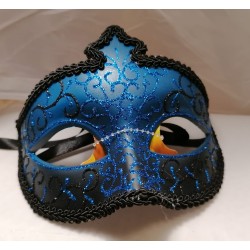 MASCHERA BLU STILE VENEZIANO