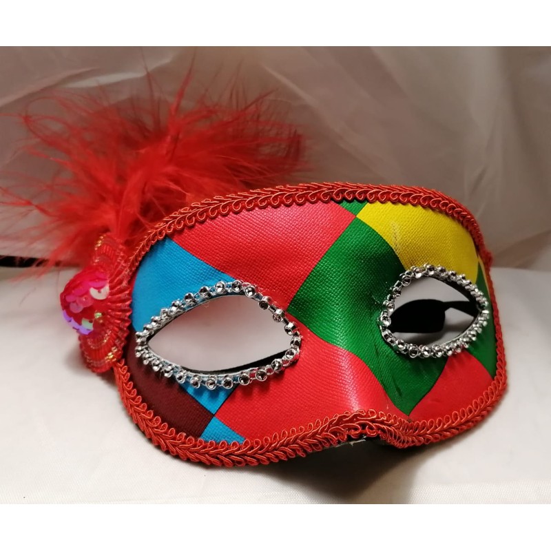 MASCHERA ARLECCHINO STILE VENEZIANO