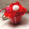 PORTACHIAVI CUPCAKE ROSSO