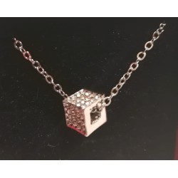 COLLANA ZIRCONI CUBO