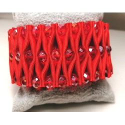 BRACCIALE TESSUTO ROSSO