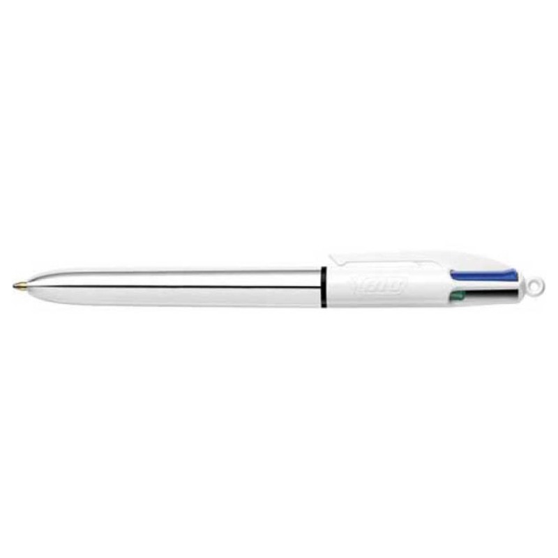 PENNA BIC 4 COLORI ARGENTO