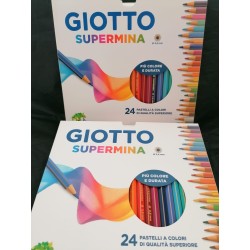 PASTELLI A COLORI 24 GIOTTO SUPERMINA 24pz.