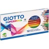 PASTELLI A COLORI 12 GIOTTO SUPERMINA 12pz.