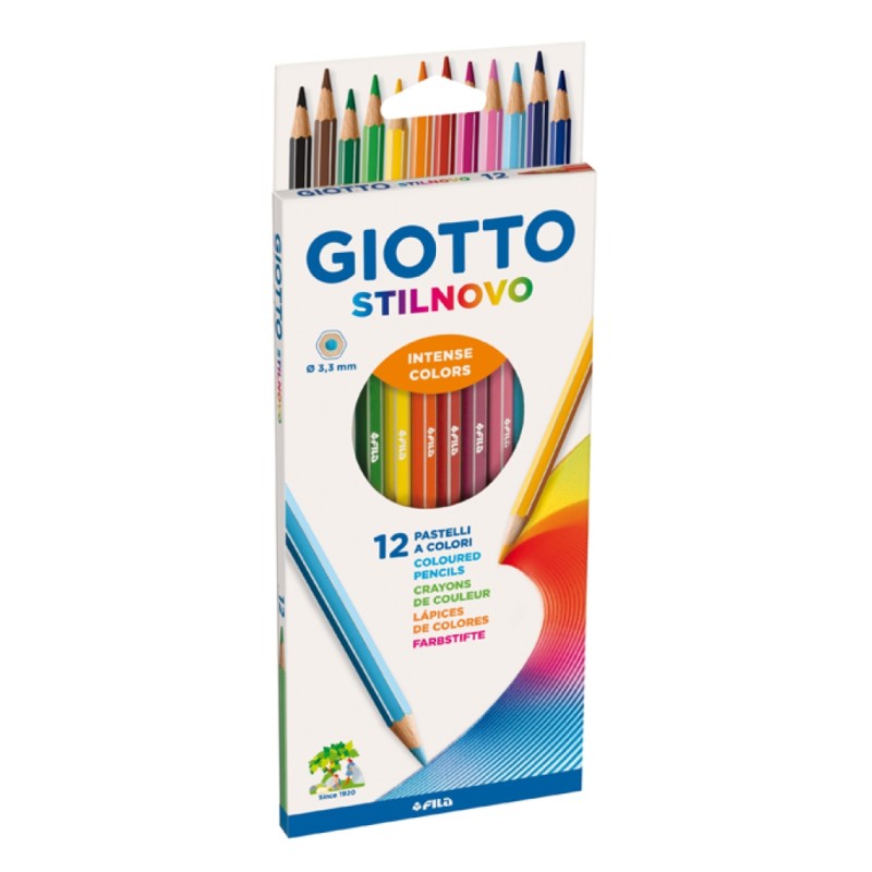 PASTELLI A COLORI 12 GIOTTO STILNOVO 12pz.