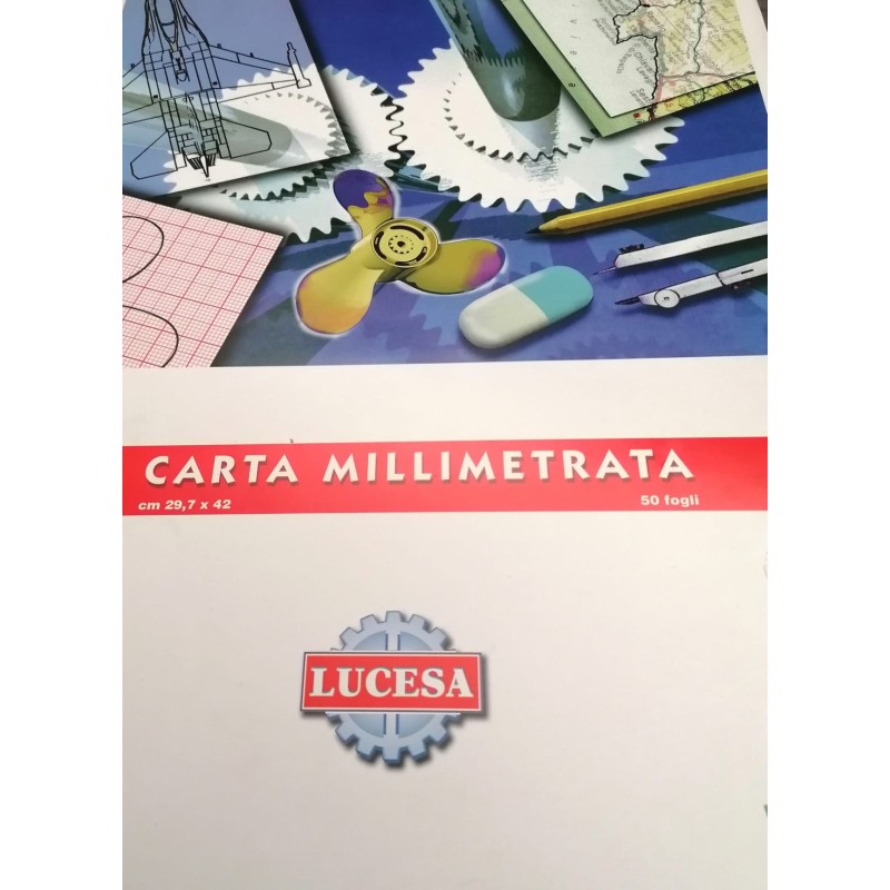 FOGLIO CARTA MILLIMETRATA