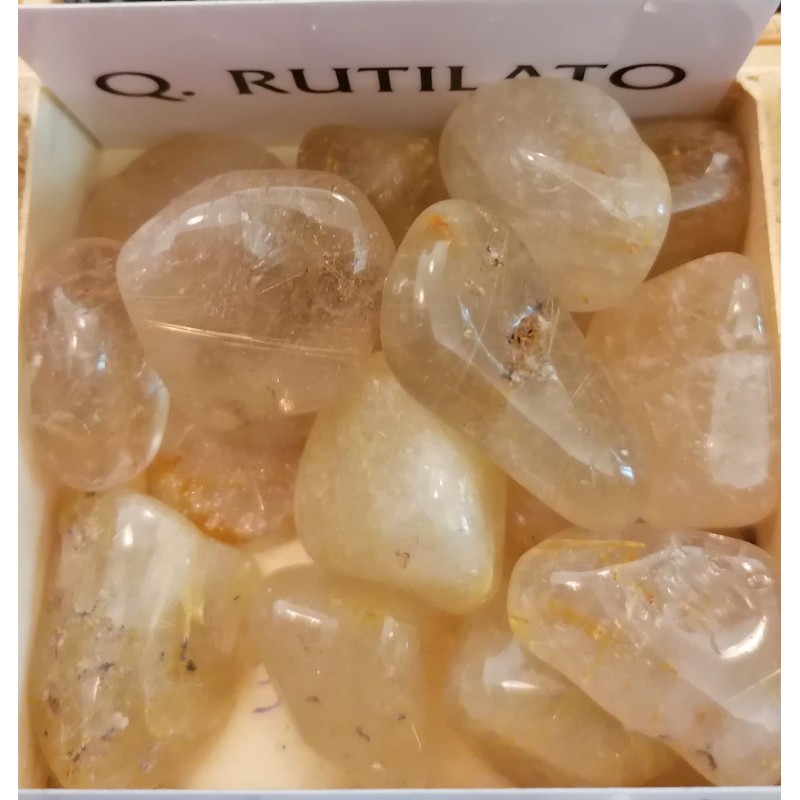 QUARZO RUTILATO (burattato)