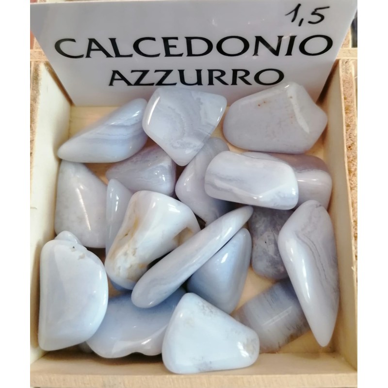 CALCEDONIO AZZURRO (burattato)